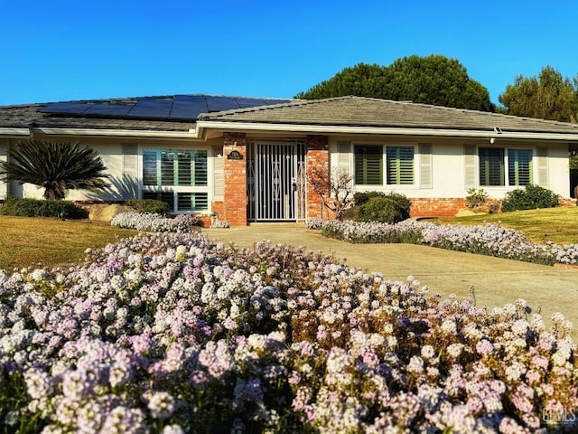 view of ranch-style home