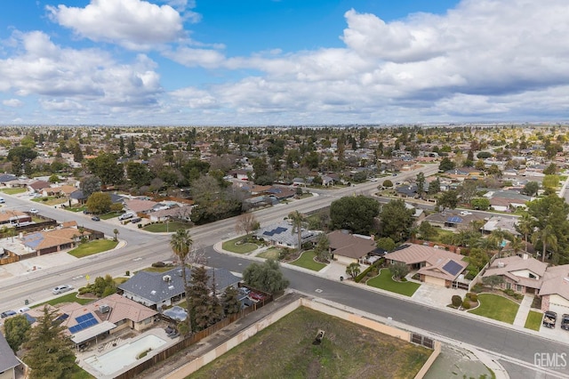 aerial view featuring a residential view