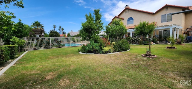 2013 Calle, Los Camichines, Bakersfield, CA 93309 - view of yard with a pergola