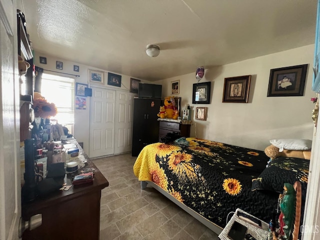 bedroom featuring a closet