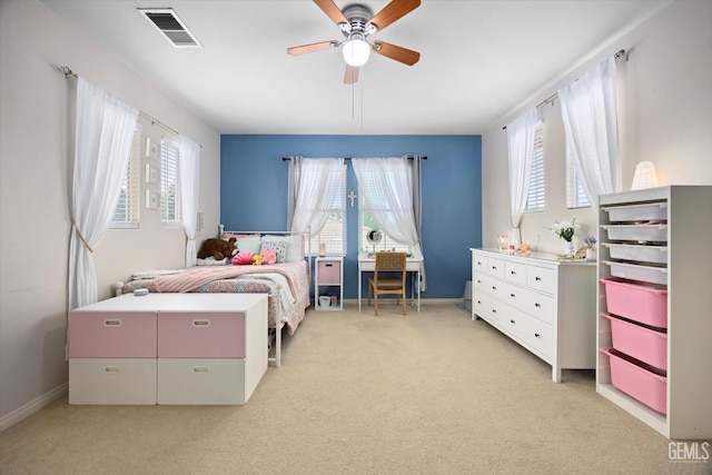 9221 Via Lugano, Bakersfield, CA 93312 - bedroom with multiple windows, light carpet, and baseboards
