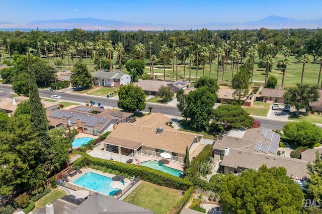 601 Vista Verde Way, Bakersfield, CA 93309 - aerial view of residential area with a pool and a mountain backdrop