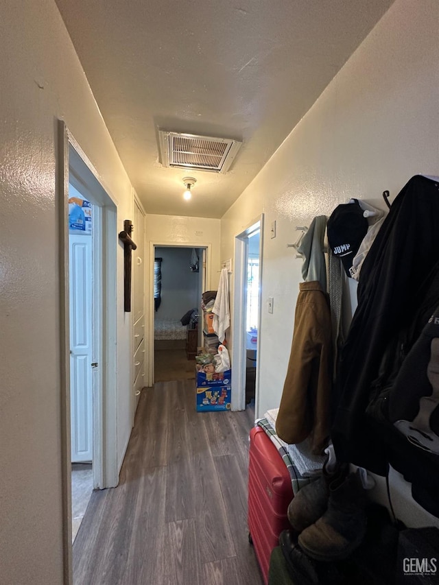 hall featuring hardwood / wood-style flooring