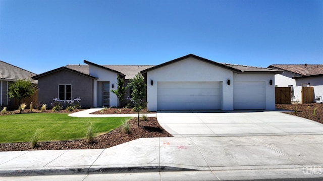 16903 Mairs Dr, Bakersfield, CA 93314 - ranch-style home featuring an attached garage, concrete driveway, stucco siding, and a tiled roof