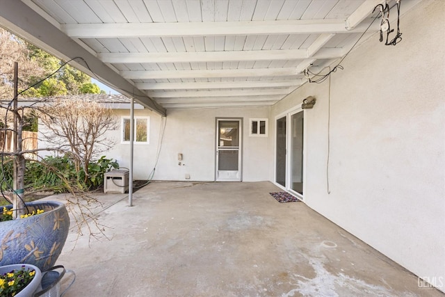 view of patio / terrace with fence