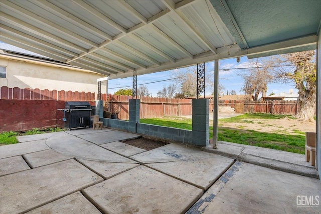 view of patio / terrace featuring area for grilling