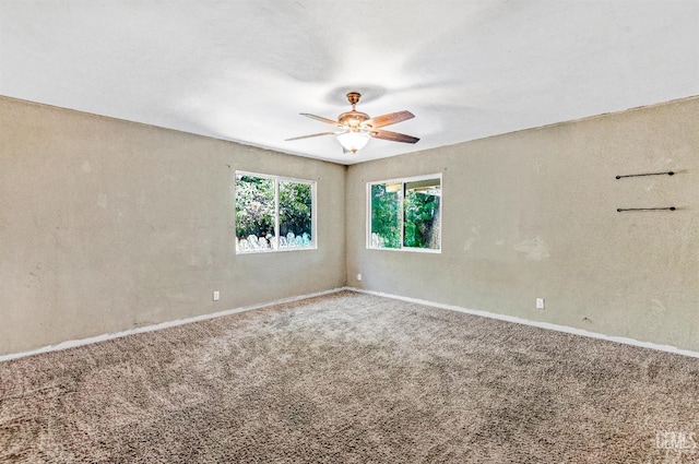 120 Pacific St, Bakersfield, CA 93305 - spare room with carpet floors and ceiling fan