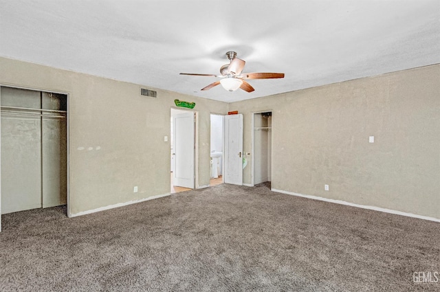 120 Pacific St, Bakersfield, CA 93305 - unfurnished bedroom with carpet floors and ceiling fan
