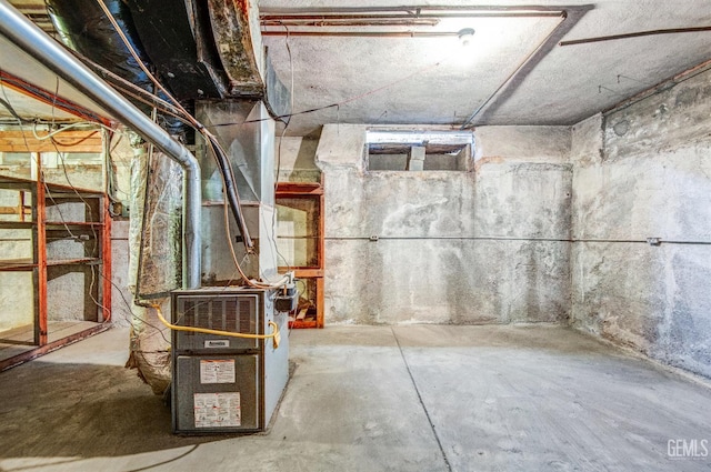120 Pacific St, Bakersfield, CA 93305 - unfinished basement featuring heating unit