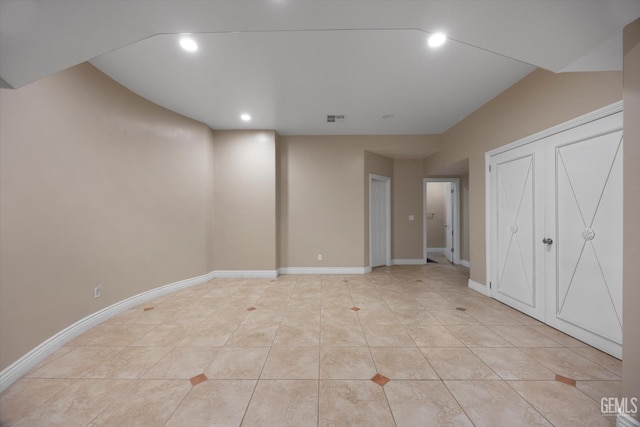 214 Driver Rd, Bakersfield, CA 93314 - unfurnished bedroom with recessed lighting, light tile patterned flooring, baseboards, and a closet