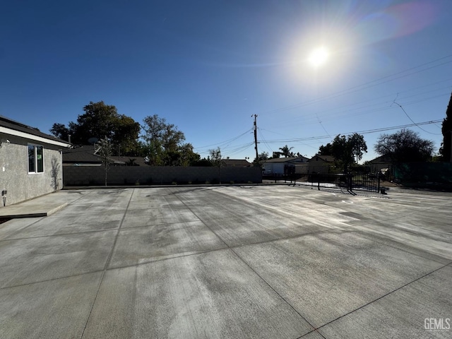 view of patio / terrace featuring fence