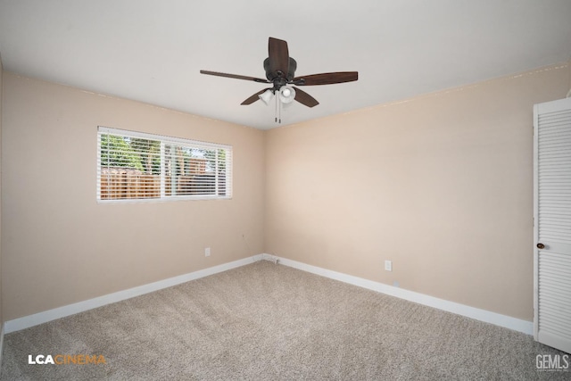 2620 Connie Ave, Bakersfield, CA 93304 - carpeted spare room with ceiling fan and baseboards