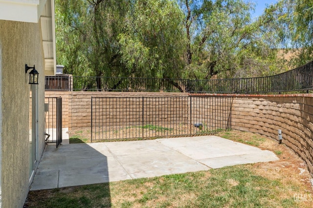 view of patio / terrace with a fenced backyard