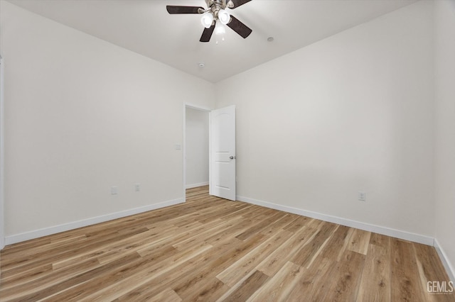 30717 Paseo De Pico, Shafter, CA 93263 - empty room with light wood-type flooring and ceiling fan