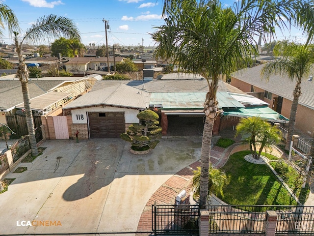 birds eye view of property