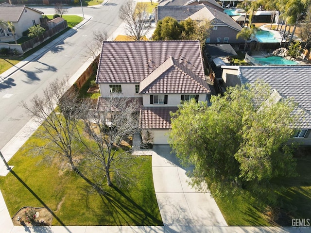 birds eye view of property