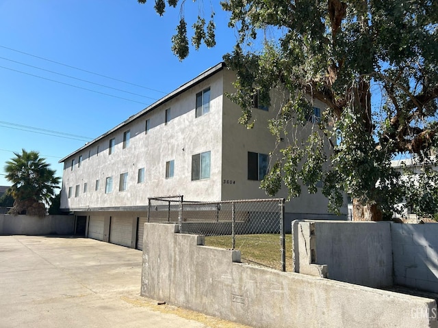 view of property with a garage