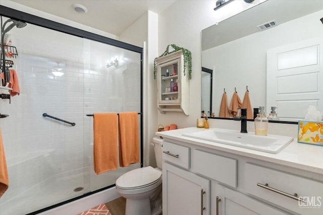 10026 Murfreesboro Dr, Bakersfield, CA 93311 - bathroom featuring vanity and a stall shower