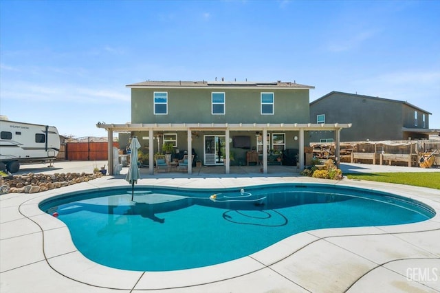 10026 Murfreesboro Dr, Bakersfield, CA 93311 - view of pool featuring a pergola and a patio