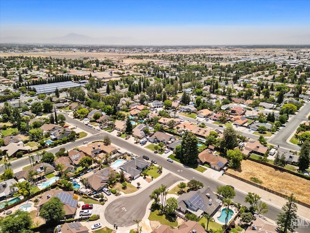 6801 Weldon Ave, Bakersfield, CA 93308 - aerial view of residential area featuring a pool