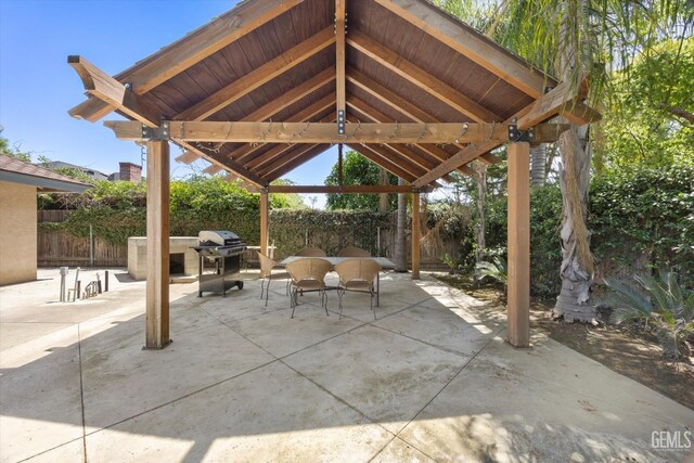 6801 Weldon Ave, Bakersfield, CA 93308 - view of patio / terrace with a gazebo and a grill