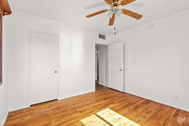 102 Wetherley Dr, Bakersfield, CA 93309 - unfurnished bedroom with light wood finished floors and a ceiling fan