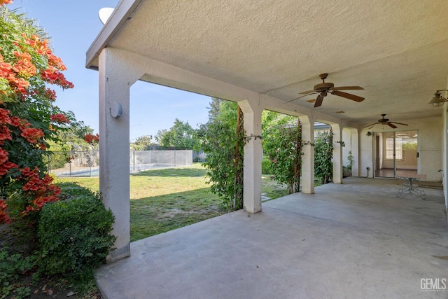 631 Faversham Way, Bakersfield, CA 93311 - view of patio / terrace with a ceiling fan