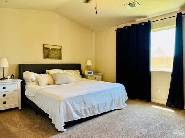 7303 Wild Mustang Dr, Bakersfield, CA 93311 - carpeted bedroom featuring lofted ceiling and baseboards