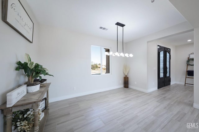 dining room with french doors