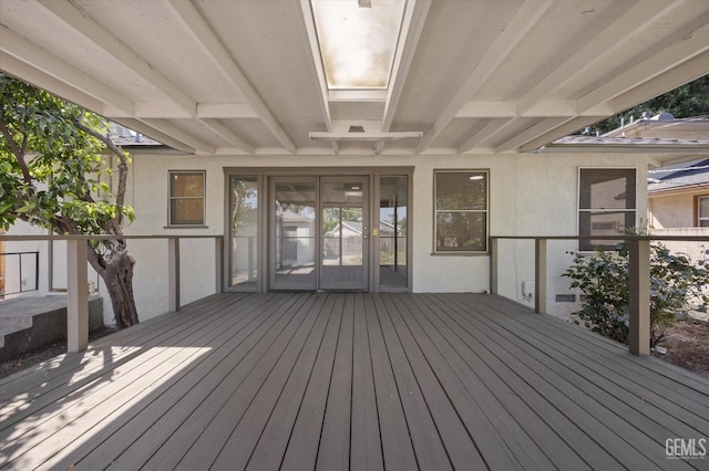 2617 Beech St, Bakersfield, CA 93301 - view of wooden terrace