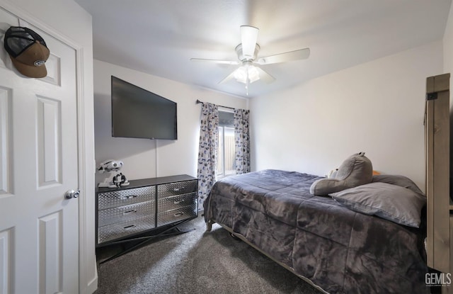 801 Crown Pointe Dr, Bakersfield, CA 93312 - carpeted bedroom with ceiling fan
