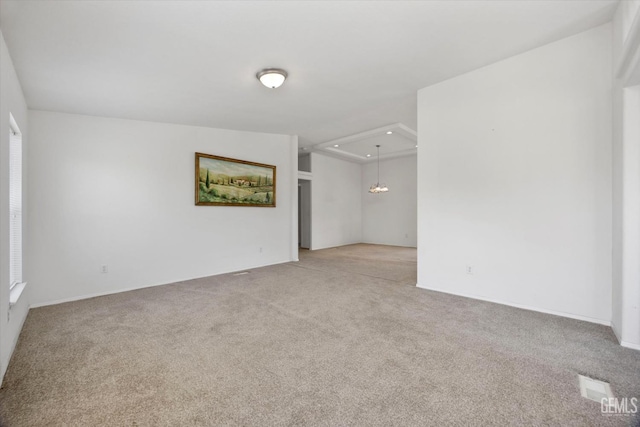 11543 Jay Dr, Caliente, CA 93518 - spare room with visible vents, recessed lighting, and light colored carpet