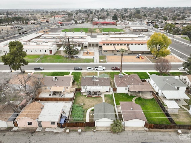 drone / aerial view with a residential view