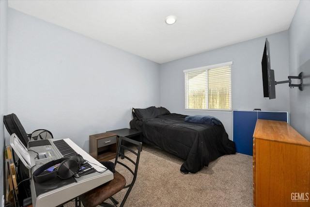 bedroom featuring carpet flooring