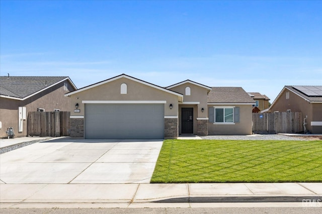 view of front of property featuring stucco siding, an attached garage, and concrete driveway