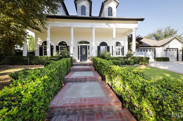 view of front of home with a porch