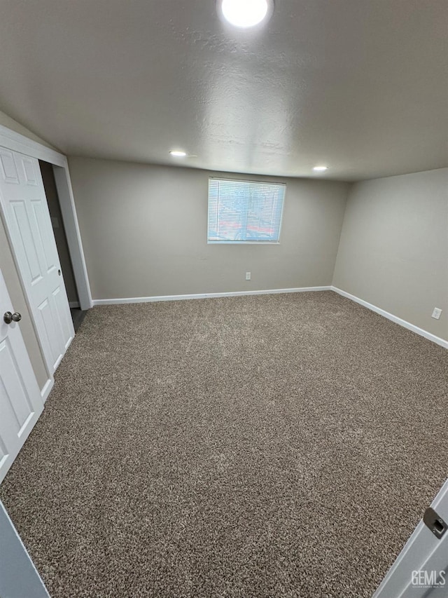 7704 Buena Vista Blvd, Lamont, CA 93241 - basement with baseboards and carpet