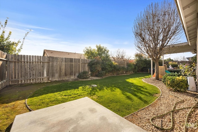 view of yard featuring a patio