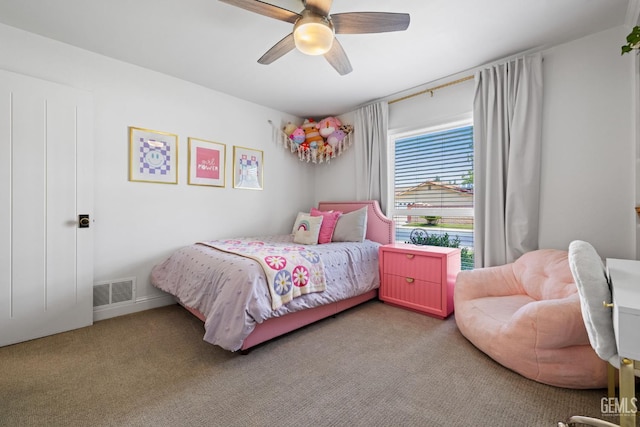 401 Via Carisma, Bakersfield, CA 93309 - bedroom featuring carpet flooring and ceiling fan