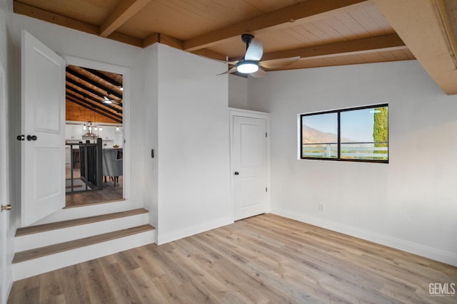24501 Pueblo Ct, Tehachapi, CA 93561 - unfurnished bedroom featuring wood ceiling and wood finished floors