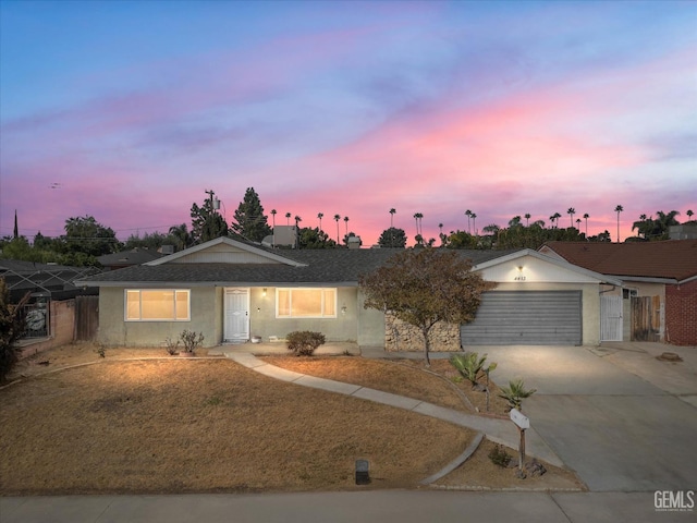 ranch-style house with a garage