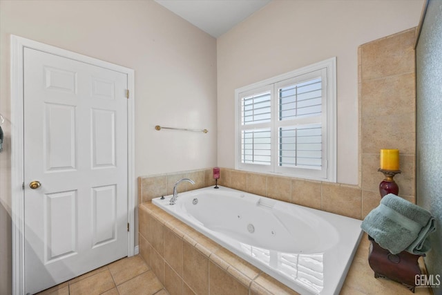 9005 Via Lugano, Bakersfield, CA 93312 - full bathroom featuring a whirlpool tub and tile patterned flooring