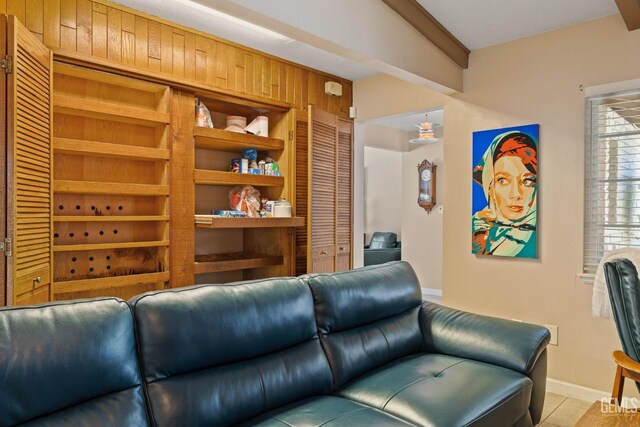 2924 Elm St, Bakersfield, CA 93301 - living area featuring baseboards and light tile patterned floors