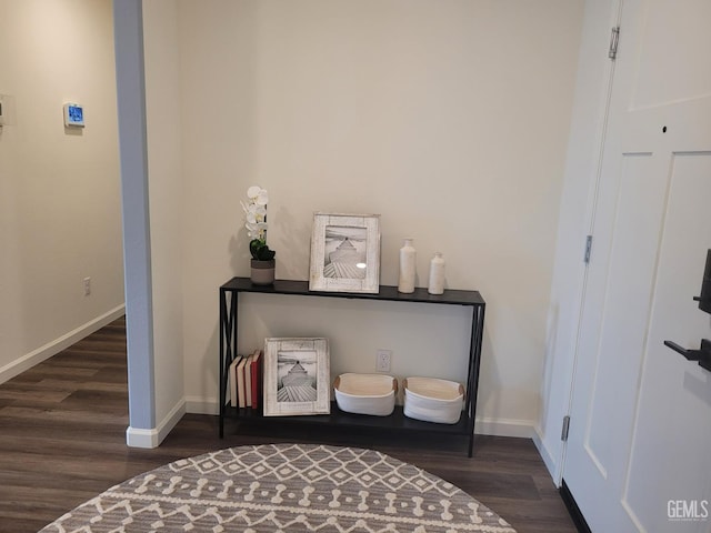 interior space featuring hardwood / wood-style floors