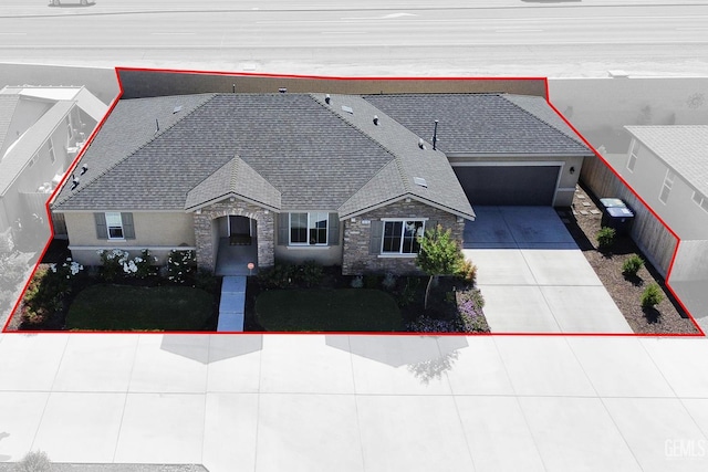 3116 Seymour St, Tulare, CA 93274 - aerial view of property and surrounding area with property parcel outlined