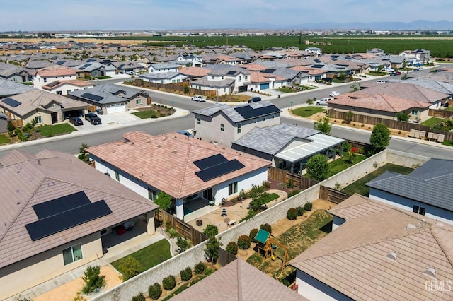 drone / aerial view featuring a residential view