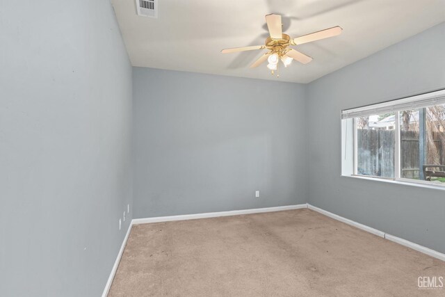 408 Brite Meadow Ct, Bakersfield, CA 93308 - spare room with carpet flooring, baseboards, and a ceiling fan