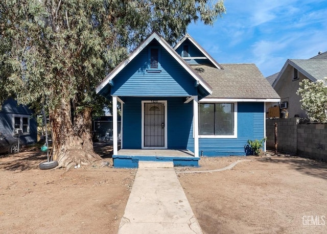 bungalow-style home featuring a porch