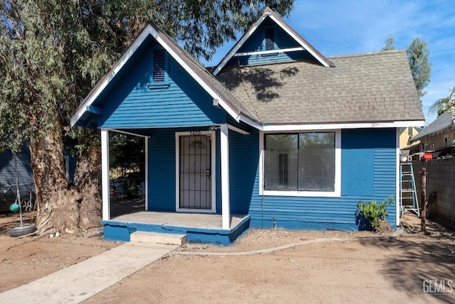 view of front of house with a porch