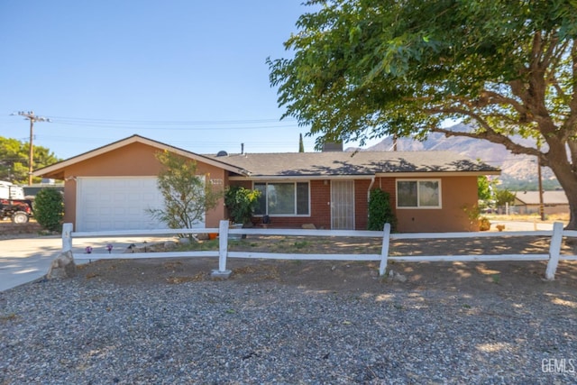 ranch-style house with a garage